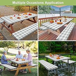 Picnic Table Cover with Bench Covers Camping