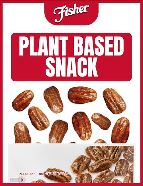 FISHER SNACK PRALINE PECANS, 5.5 OZ (PACK OF 1), RESEALABLE POUCH, MAMMOTH CANDIED PECANS, PERFECT FOR GIFTING OR PERSONAL ENJOYMENT, CRUNCHY, AND IRRESISTIBLY SWEET