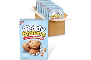 TEDDY GRAHAMS Cinnamon Graham Snacks, Bulk Kids Snacks, 6 - 10 oz Boxes