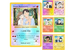 Custom Poke Card with Your Photo Name Text Personalized Trainer or Character Cards Customized Poke Card Gift Birthday Valenti