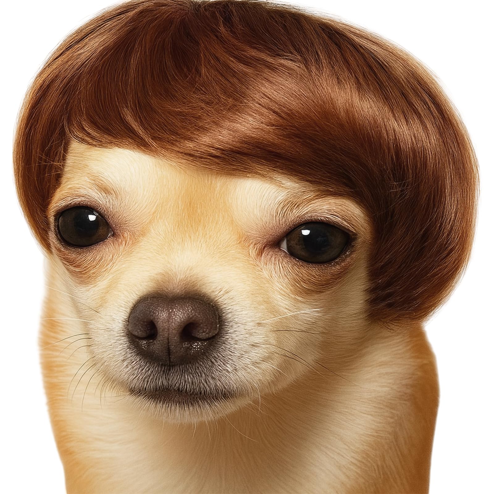 Dog Wig Pet Costumes, Cat Costume Synthetic Accessories Small Dog Headwear for Halloween Christmas Eve Festival Party Decor, Head Wear Apparel Toy