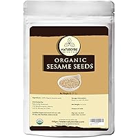 Naturevibe Botanicals Organic Sesame Seeds - 1lb , Unhulled White | Gluten-Free & Non-GMO | Keto Friendly (16 Ounces…