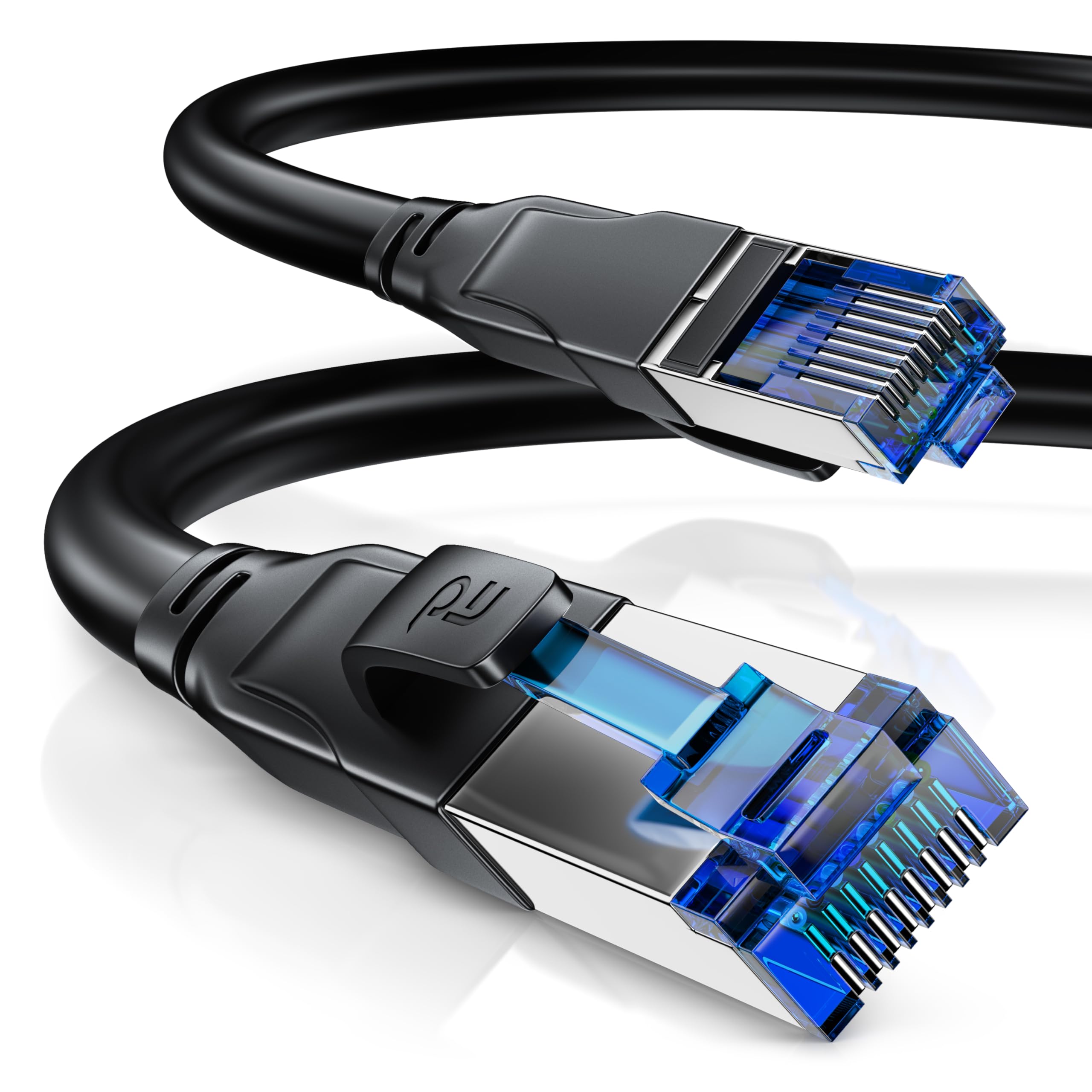 CSL 15m CAT8.1 Network Cable - 40Gbits LAN Patch Cable - High Speed Gigabit Ethernet - S/FTP PIMF Shielding RJ45 Connector