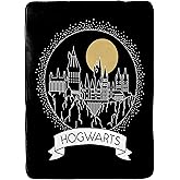 Jay Franco Harry Potter Moonrise Blanket - Measures 60 x 90 inches, Kids Bedding Features Hogwarts - Fade Resistant Super Soft Fleece (Official Harry Potter Product)