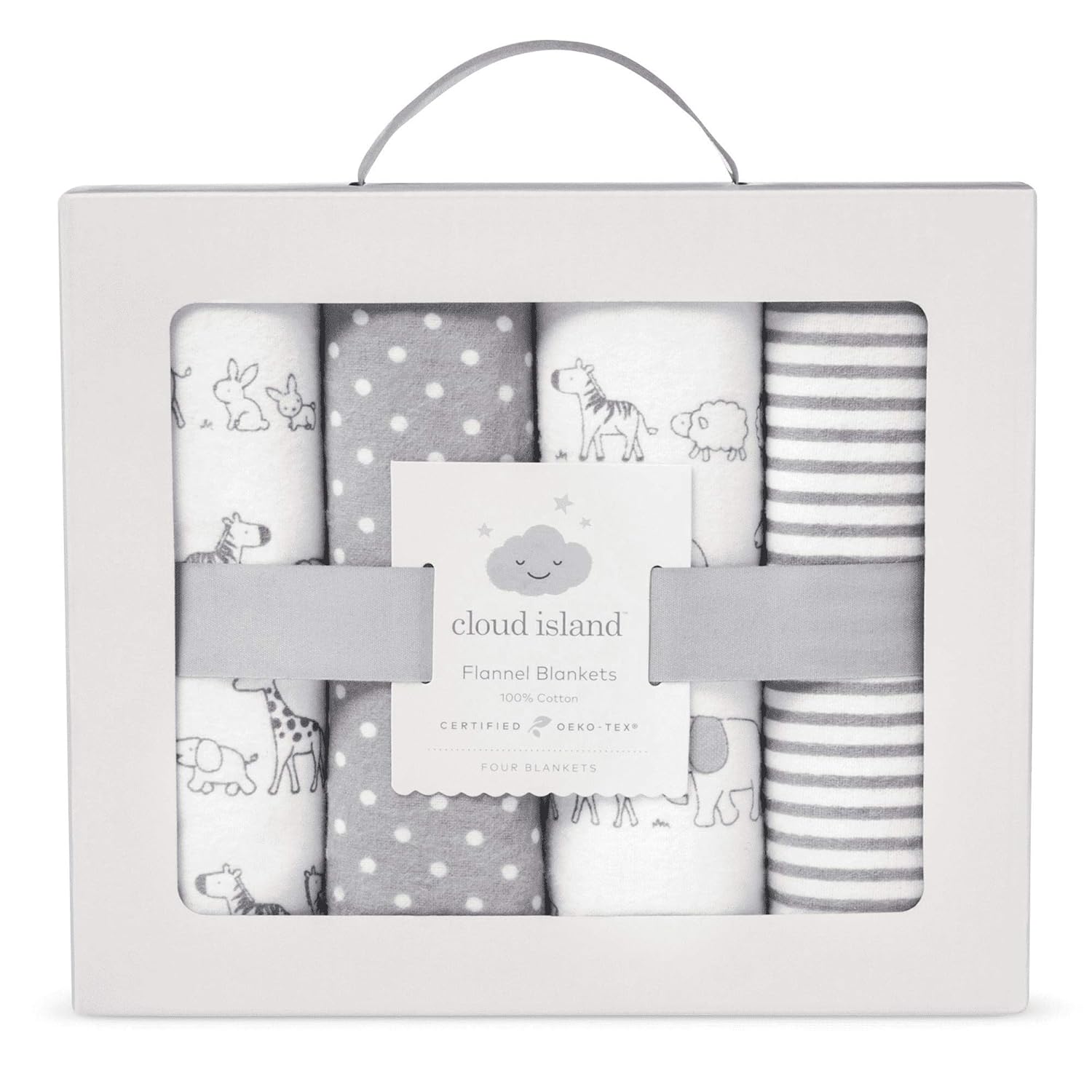 cloud island milestone blanket