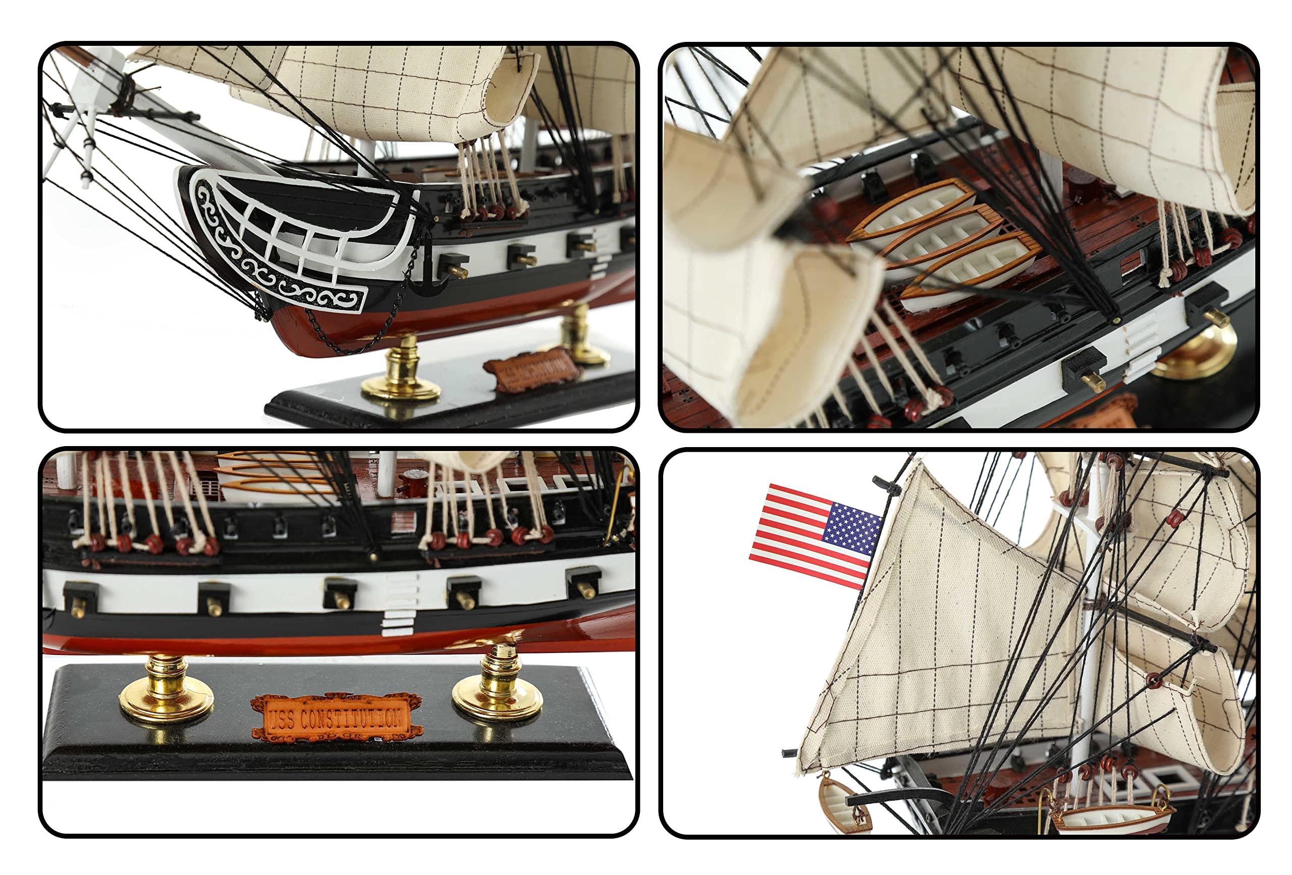Mua SAILINGSTORY Wooden Model Ship USS Constitution 1/150 Scale Replica ...