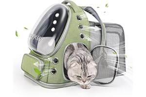 Cawypety Expandable Cat Backpack,Cat Bubble Backpack Carrier for Carrying Cats, Pets and Small Dogs,Airline-Approved,Designed