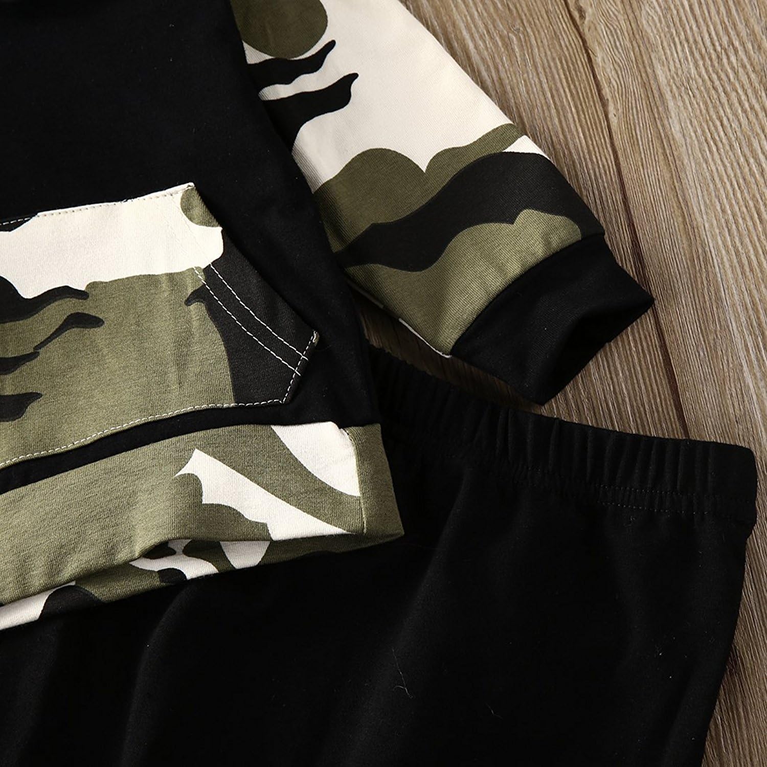 Infant Baby Boys Camouflage Hoodie Tops +Long Pants Outfits Set Clothes 0-3Y: Clothing