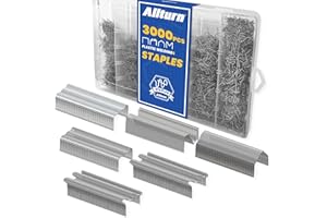 Allturn 3000 Plastic Welder Staples, Welding Staples, 6 Types for Repair All Car Bumpers, Plastic Cracks
