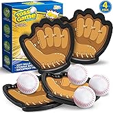 SpringFlower 4 Pack Catch and Toss Ball Game,Toddler Baseball Catch and Toss Ball Set,Outdoor Sport Yard Beach Pool Game Toy,Boys & Girls Toy for Kids Toddlers, Fun Idea Gift for Kids