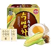 [Nokchawon] Korean Corn Silk Tea Bags, Roasted Corn Tea (Caffeine Free), Traditional Grain Tea for Wellness & Daily Hydration, 50 Count