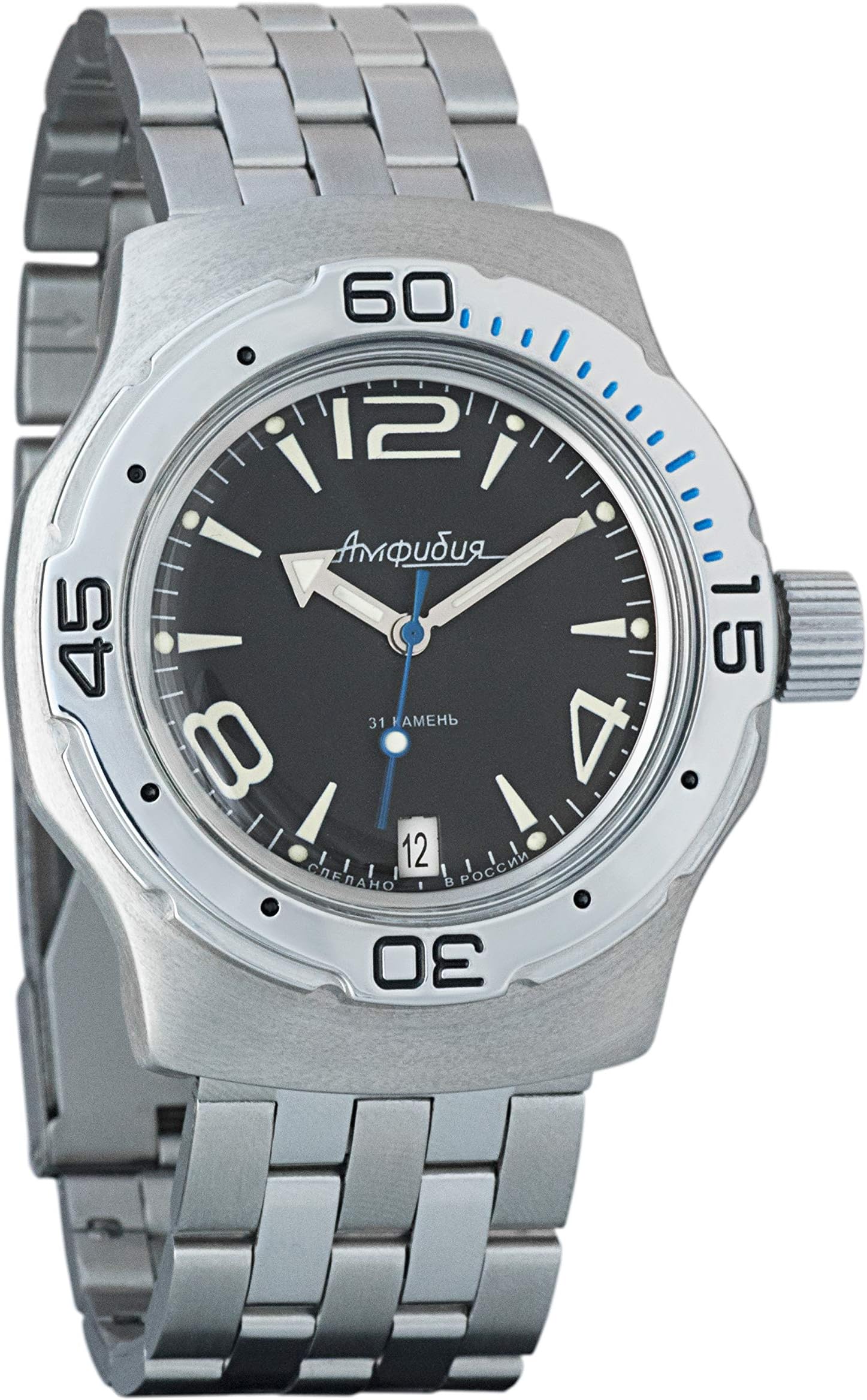 VOSTOK Amphibia Amphibia Genuine Russian Military Divers Watch 2416B/2415 200m Auto Self-Winding Wrist Watch #160271
