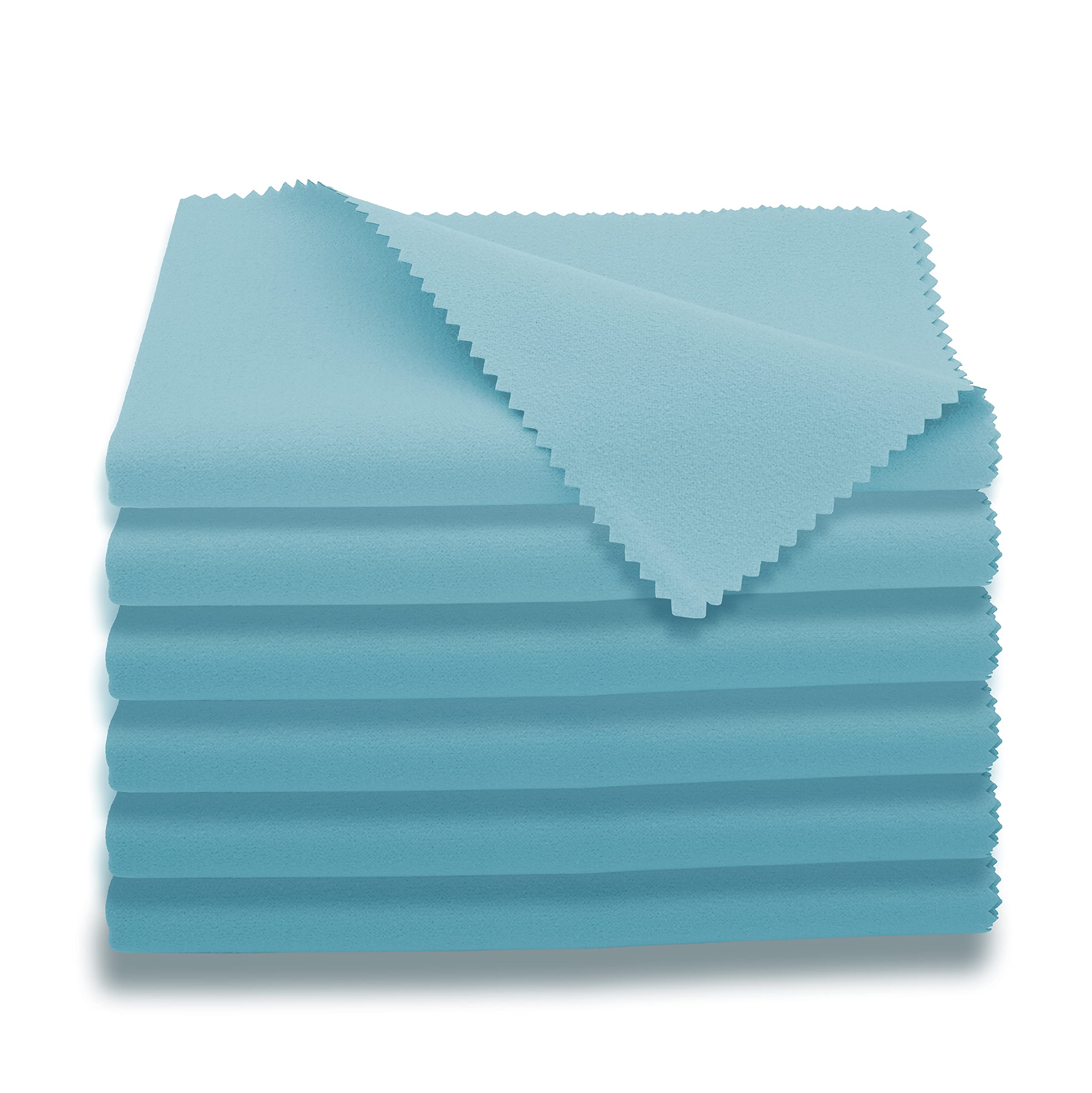 View 1 of AAwipes Violin Clean Cloths Microfiber (6-Pack 12"x12" Cloths Blue) Plush Polishing Cloths for Musical Instruments Premium Cleaning Cloths for Guitar Piano Clarinet Trumpet Sax Universal (HCIS-1212-B)