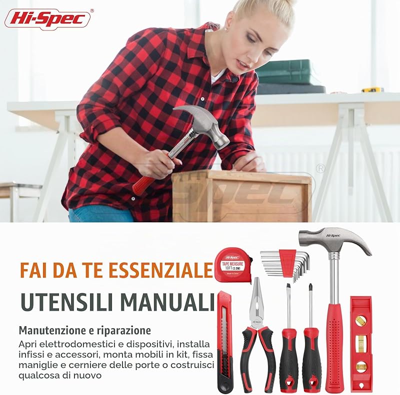 Trapano Avvitatore 8V USB, Kit per Riparazioni, Rosso