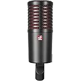 SE ELECTRONICS DynaCaster DCM8 Dynamic Microphone with Built-in Preamp, Shockmount &amp; Pop Filter - Front-Addressed Active Cardioid Dynamic Mic with 6 EQ Modes - Podcast Microphone for Content Creators