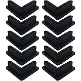 Angle Iron L Shaped Rubber Foot Pads Covers for Shelving 10 Pack