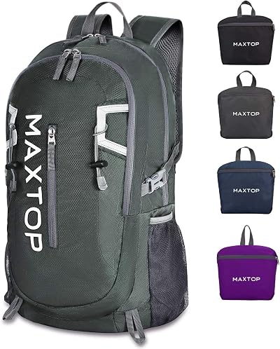 MAXTOP 40L Ultra Lightweight Packable Backpack Foldable Rucksack Water Resistant