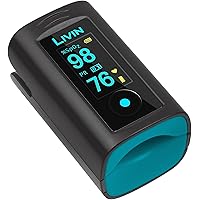 LIVIN Fingertip Pulse Oximeter w/ Pulse Rhythm Analysis, Highly Accurate Blood Oxygen Saturation Monitor for SpO2 Level…