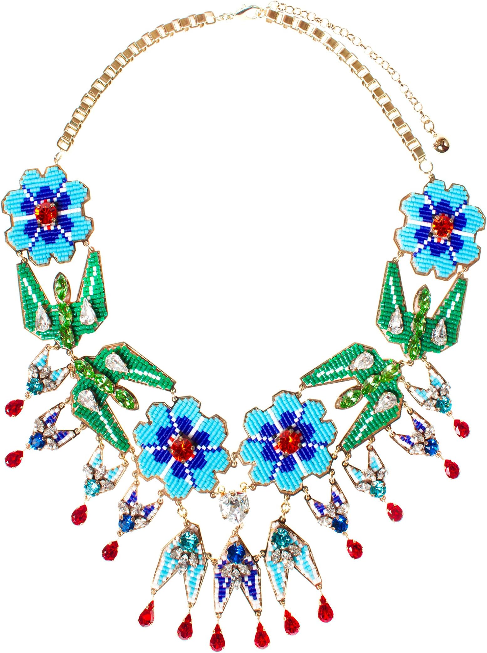 SHOUROUK Calusa Turquoise Necklace of 18.5cm