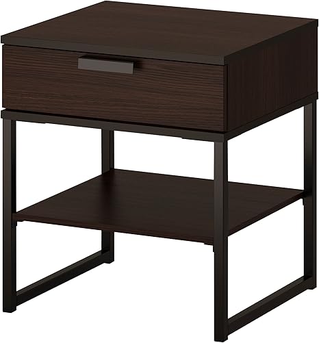Amazon Trysil ベッドサイドテーブル ダークブラウン ブラック サイドテーブル オンライン通販
