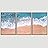 SIGNWIN 3 Piece Framed Canvas Wall Art Beach Canvas Prints Home Artwork Decoration for Living Room,Bedroom - 16"x24"x3 Panels