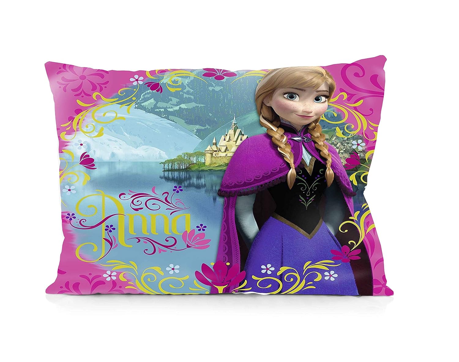 Frozen Disney Pillowcase Size 20x30 Inches Two Sides Print Zipper