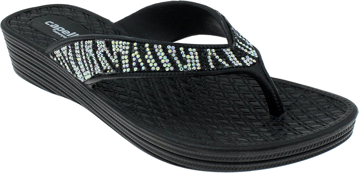 Capelli flip flops black Clearance