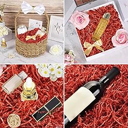 1/2 LB Red Crinkle Cut Paper Shred Filler for Gift