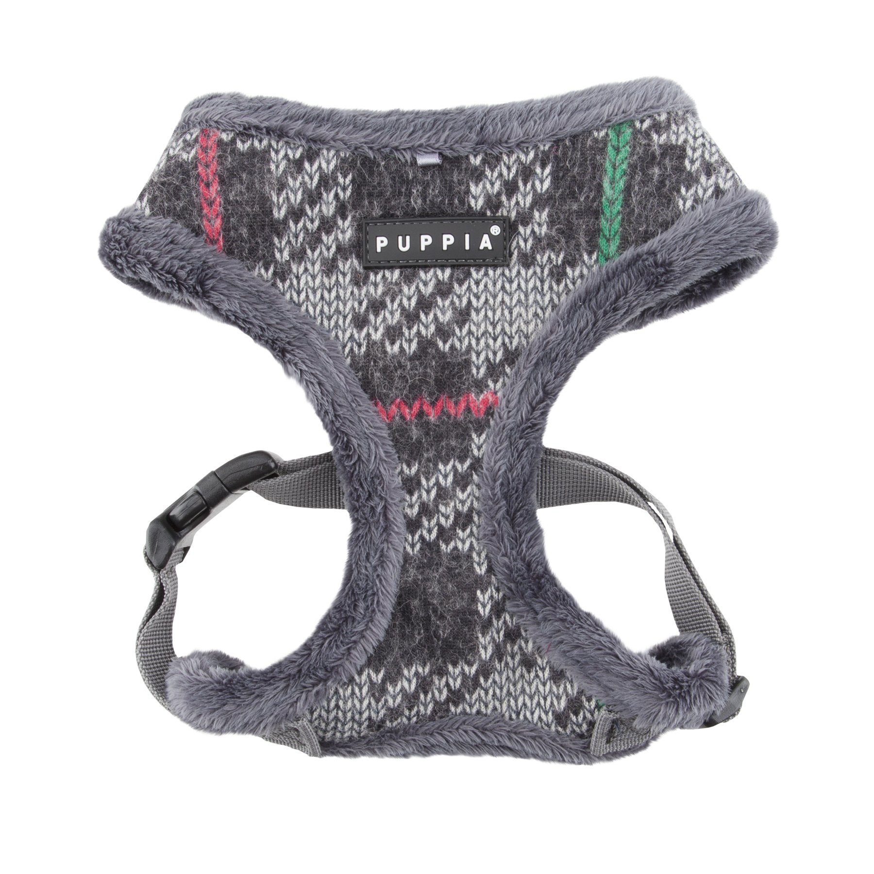 Puppia Eldric Harness-A for Pets, Mélange Grey, Small