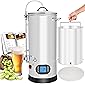 NutriChef One Home Beer Brewing Mash and Boil Device with Circulation Pump 5-Piece Maker Machine Set 9 Gallon 1600w Max…