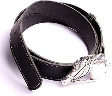 Ceinture Large Cuir Noir Equitation Tete De Cheval Grande Taille Creation Sur Mesures 100 Made In France Amazon Fr Vetements Et Accessoires