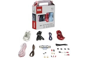 BOSS Audio Systems 8BK 8 Gauge Amplifier Installation Wiring Kit - A Car Amplifier Wiring Kit Helps You Make Connections and 