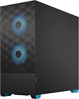 Fractal Design Pop Air RGB Cyan Core ATX Mid Tower Case 3x120mm Fans TG view 5