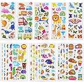 24 Sheets(500+) 3D Puffy Stickers for Toddlers Kids, Bulk Preschool Sticker Sheets for Reward, Craft, Scrapbooking Including 