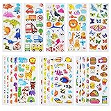 24 Sheets(500+) 3D Puffy Stickers for Toddlers