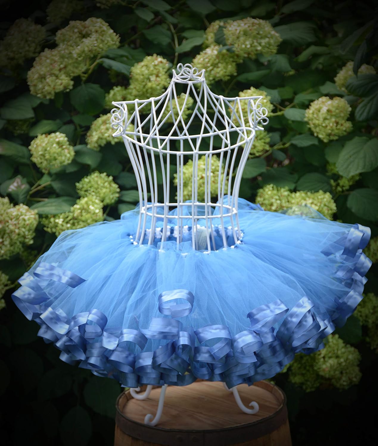 dusty blue little girl dress