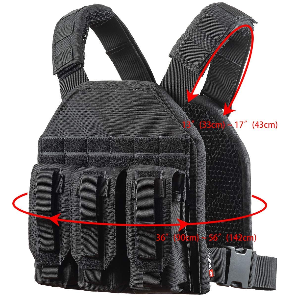 vAv YAKEDA Nylon Tactical Sling Bag Cross Body Gun Backpack Design for Handgun Move Quickly