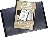 eco-eco A3 50% Recycled 10 Pocket Display Book Black 20 Views view 3