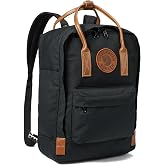 Fjallraven Kanken No. 2 Laptop 15 Backpack - 18L | G-1000 HeavyDuty, Leather Details, Padded 15in Laptop Sleeve, G-1000 Seat Pad, 18L, Kanken No. 2 Laptop 15, Black