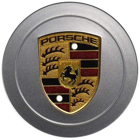 Porsche 986 996 aleación rueda Hub Cap (1) auténtica W/pintado Crest