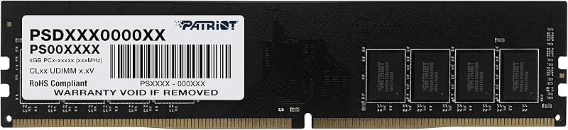 Patriot Signature 8GB DDR4 3200MT/s CL22 UDIMM Desktop Memory Module