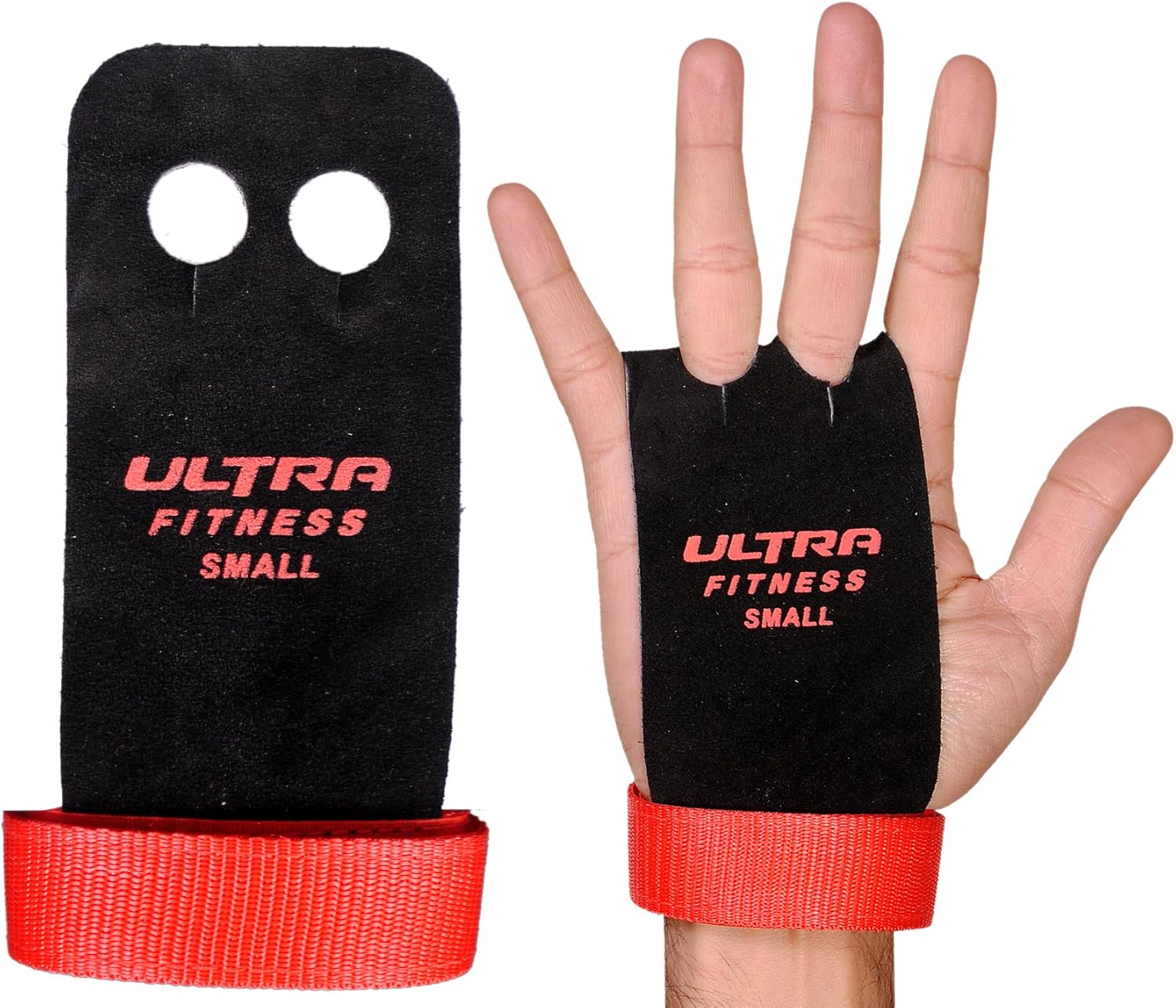ULTRA FITNESS Gymnastics Grips Palm Protectors Leather Gloves Pair ...