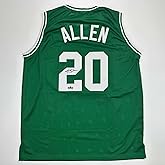 Facsimile Autographed Ray Allen Boston Green Reprint Laser Auto Basketball Jersey Size Men's XL