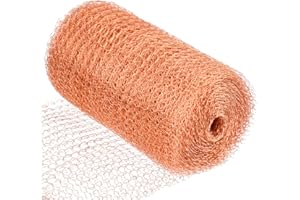 OTYMIOW Copper Mesh Rodent Control 5In *20Ft, Copper Wool, Copper Mesh Roll, Pure Copper Fill Stuff Gap Blocker Plant Seedlin