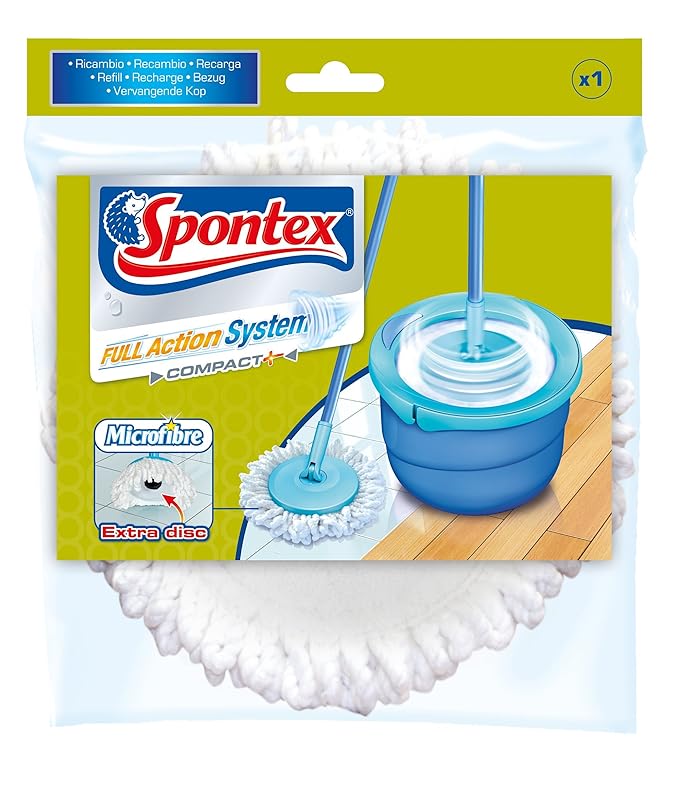 title=Spontex Full Action System, Fiocco di Ricambio in Microfibre, 1 pezzo