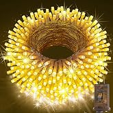 KNONEW 403ft 1000 LED Christmas Lights Outdoor String Light for Tree Decor | Indoor 8 Modes Timer Fairy Lights Plug in for Classroom Bedroom Patio Wedding Party Holiday Xmas Decorations (Warm White)