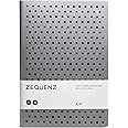 Zequenz Classic 360 Air Series, Size: Large, Color: Silver, Paper: Dot, Soft cover Notebook, Soft Bound Journal, 5.75" x 8.25", 200 sheets / 400 pages, Dot Grid Pattern Premium Paper