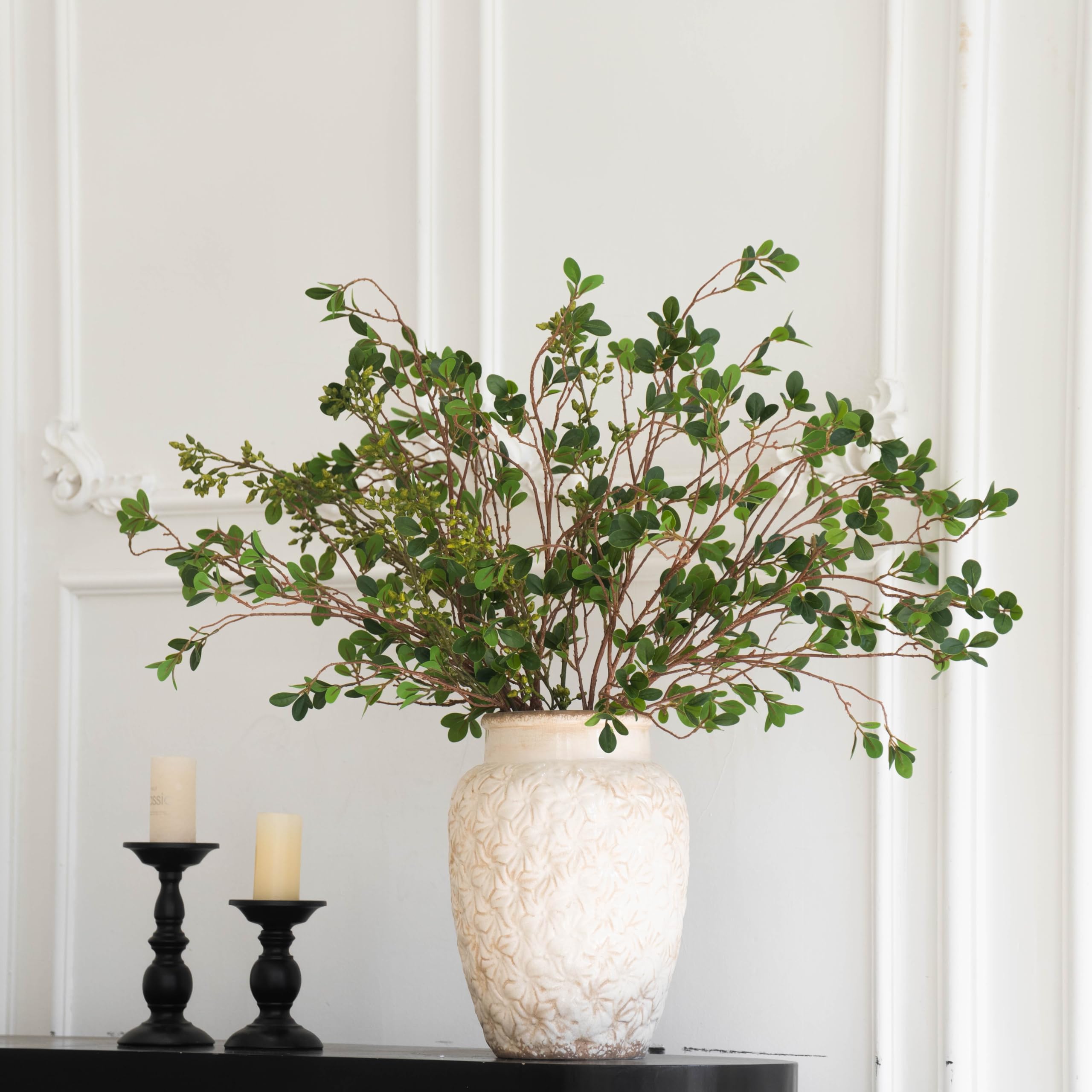 Photo 1 of MISSPIN Artificial Flowers with Greenery Stems Faux Plants Indoor Branches for Tall Vase Ultra-Realistic, 8 Pcs Wedding Centerpieces, Home Decor & DIY Bouquets