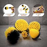 TDBS 5pc Drill Brush Set for Carpet Tub Sink Bathroom Shower Car Grout Cleaner view 5