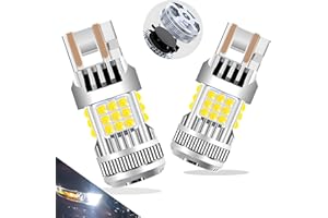 LEDYOTRY 7443 7440 7441 7444 992 W21W T20 LED Bulb 600% Super Bright 4000 Lumen White for Back Up Reverse Lights, Brake Tail Lights, Parking or Daytime Running Lights (Pack of 2)
